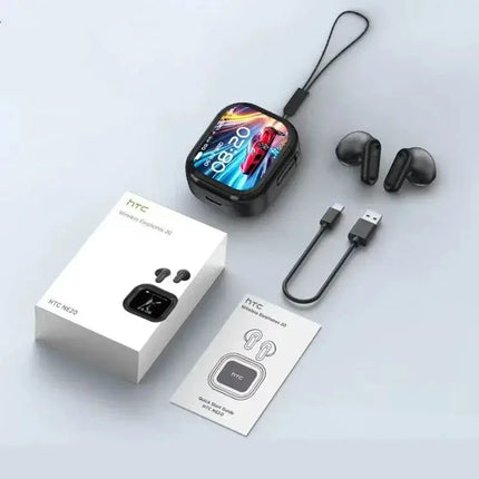 HTC NE20 Bluetooth V6.0 Earphones TWS Sports Wireless Headphones AI Translator Earbuds In-Ear Noise Reduction Headsets With Mic