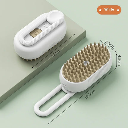 3-in-1 Dog Hair Brush Cat Hair Brush Electric Pet Cleaning Brush Steam Spray Brush Massage Hair Removal Comb Anti Flying Brush