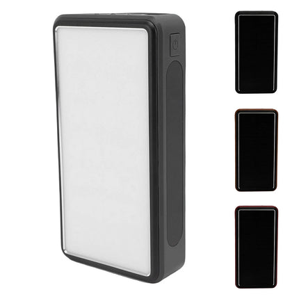 Solar Power Bank 50000mAh Aluminum Alloy USB Portable Charger Battery Pack with LED Light for Outdoor Camping Emergency