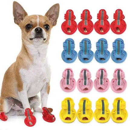 non-slip summer dog shoes for small breeds