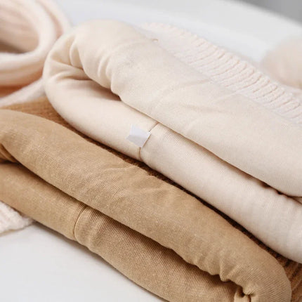 2Pcs/Set Children's Hat and Scarf Set for Boys and Girls Winter Warmth Cotton Lining Wool Knit Hats Baby Two-Piece Hat Set