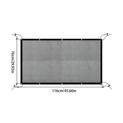 Car Dog Barrier Net Adjustable Pet Safety Divider Between Seat Heavy-Duty Foldable Isolation Net Non-slip Car Accessories For