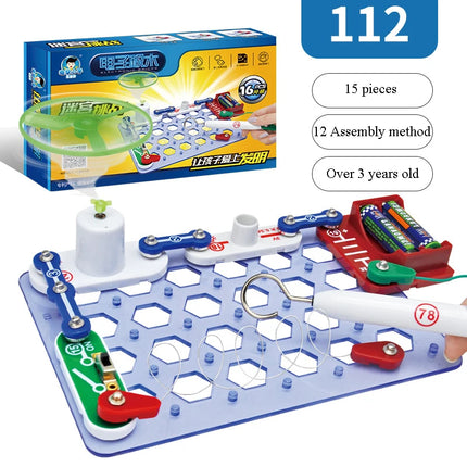 ANU New Circuit Electronic Building Block Scientific Experiment Educational Children's Assembled Toys Electronic Exploration 8+