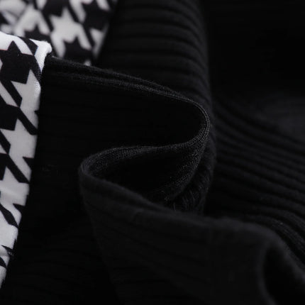 Baby girl's summer fashion cute herringbone plaid pattern round neck button decoration fly sleeve plaid skirt jumpsuit and black