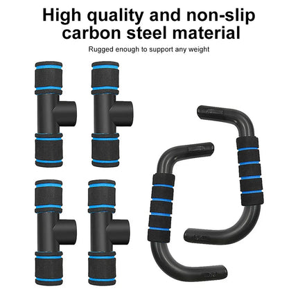 Non-Slip Push Up H-Shaped Support Bar Stand Home Fitness Power Rack Gym Handles Pushup Bars Exercise Arm Chest Muscle Training