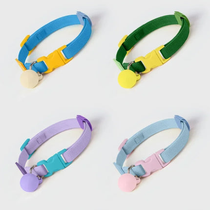 Safety and Fashion Accessories Pet Collar Anti-length Adjustable High Elastic Cat Necklace Dog Collar Accessories Pet Supplies