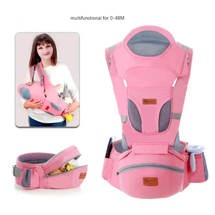 AINOMI Baby Carrier Front Facing Holder, Hip Seat for Walk, Men Carrier Face in Out Ward,Newborn Toddler Chest Carrier