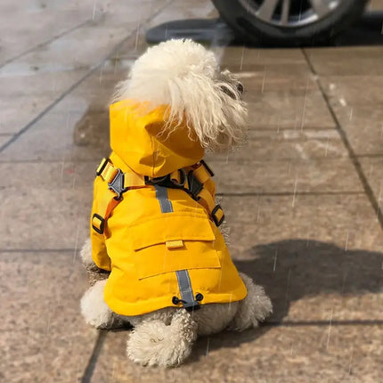 reflective dog raincoat for small dogs