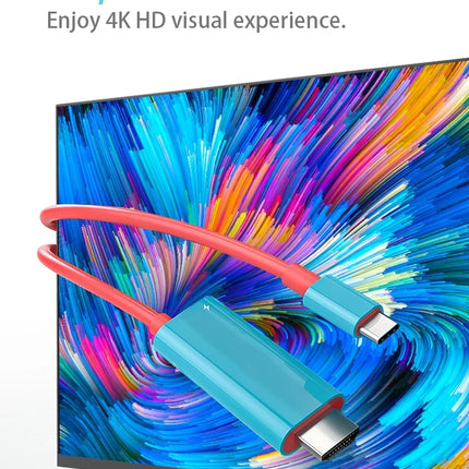 Type C to HDMI Cable for Game HDTV with 4K 1080P 100W PD Charging Compatible with Laptop,Tablet, MobilePhone,SteamDeck