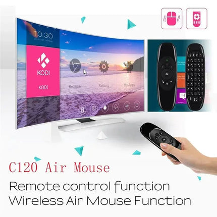 C120 Air Mouse Mini Keyboard Mouse Somatosensory Gyroscope Double-Sided Remote Control for PC Android TV Box