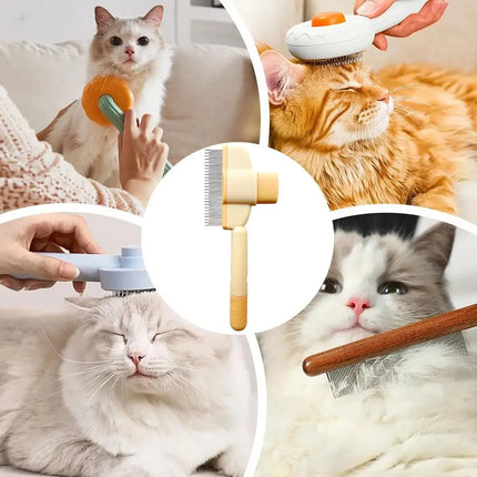 Dog Hair Remover Brush Pet Dogs Hair Brush Cat Dog Hair Grooming And Care Comb Long Hair Pet Self Cleaning Row Pet Supplies