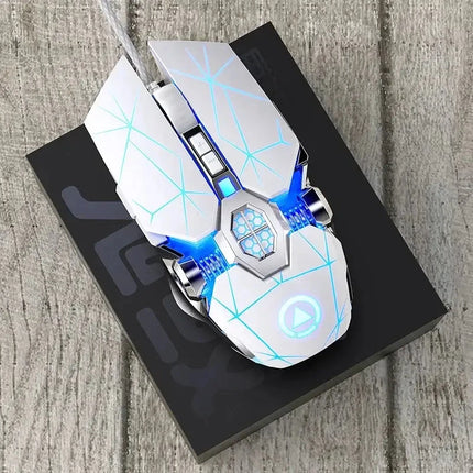 New Professional Gaming Mouse 3200dpi 7 Buttons Backlit Computer Mouse Support Macro Definition Mechanical Wired Silent Mouse