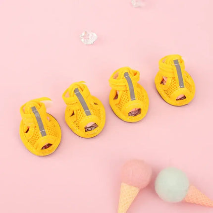 non-slip summer dog shoes for small breeds