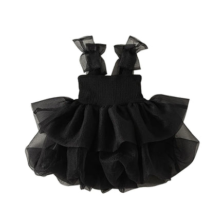 Baby Girl Black Tutu Dress Long Sleeve Autumn Child Princess Dresses 1-8Y Children Clothes One Piece Puffy Vestidos Elegant
