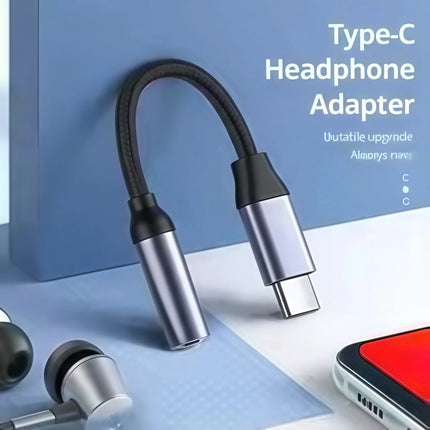 USB-C to 3.5mmAdapter for Samsung S23/S22, Huawei P30, Xiaomi, iPad Pro, iPhone 15,Fast Charge & HiFi Sound, Portable Aux Cable