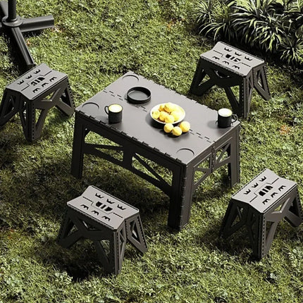 Outdoors Foldable TableTravel Folding Step Stool Weight Sturdy Tables Portable Picnic Desk Camping Simplicity Practical Desks