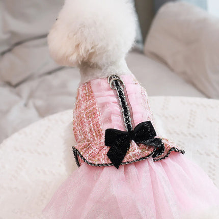 Pet clothing for spring & autumn, teddy bear, Schnauzer, Yorkshire, puppy clothing, dog princess dress, suitable for fashionable