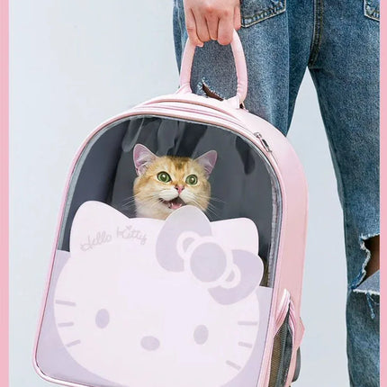 Pet Carrier Backpack with Window Transport Carrying Breathable Travel Bag Dog Space Capsule Cat Carrier