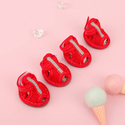 non-slip summer dog shoes for small breeds