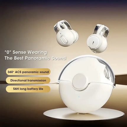 Bluetooth Earbuds True Clip-on Wireless Earphones Noise Cancelling Bluetooth Headsets Earcuffs Handsfree With Mic For Xiaomi ios