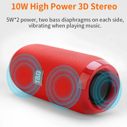 Portable Speaker Wireless  Bluetooth-compatible Subwoofer Outdoor Waterproof Loudspeaker Stereo Surround Support FM RadioTF