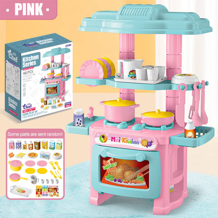 Miniature Kitchen Cooking Set Kid Toys, Food Drink Pop Cans Pretend Play Mini Kitchen Game Accessories Set House Games Gifts