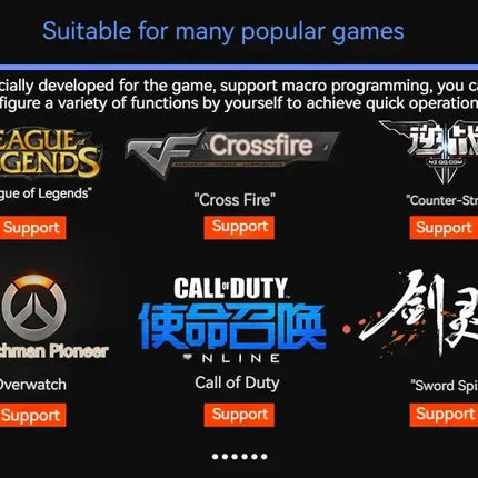 C-18 Vertical Gaming Mouse 10000 DPI Programmable 11 Buttons USB Wired RGB Optical Remote Mouse Gamer Mice For Laptop PC