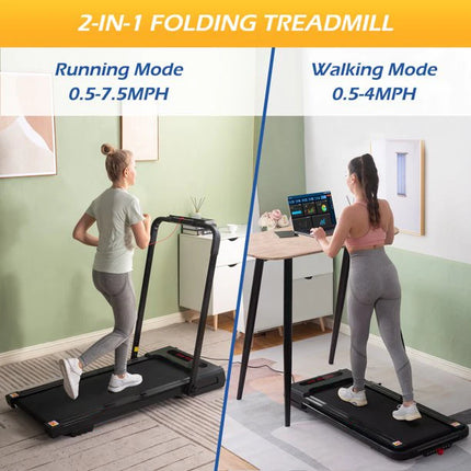 Fitness electric walking machine , foldable, suitable for home exercise