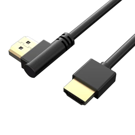 90 Degree HDMI 2.0 Cable - Graphene Enhanced for Space-Saving Installations | 8K, 3D & High Refresh Rate Aux Cable  Hdmi Cable