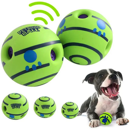 Dog Toy Wobble Wag Giggle Ball Getting Dog Attention Toy Fun Giggle Sounds When Rolled or Shaken Pets Know Best As Seen On TV