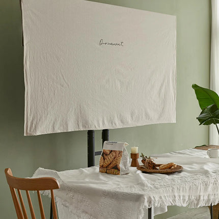 100% cotton TV dust cover LCD high-end TV cover dustproof cloth for 55 inches, 65 inches, 43 inches,75 inches