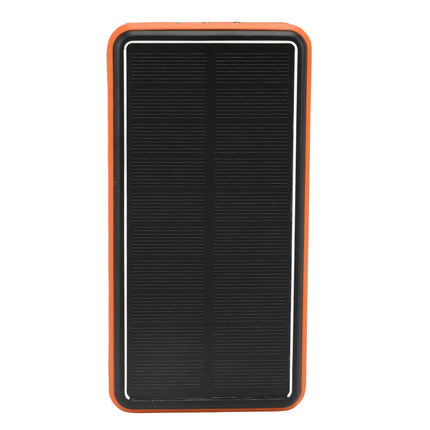 Solar Power Bank 50000mAh Aluminum Alloy USB Portable Charger Battery Pack with LED Light for Outdoor Camping Emergency