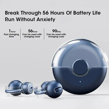 Bluetooth Earbuds True Clip-on Wireless Earphones Noise Cancelling Bluetooth Headsets Earcuffs Handsfree With Mic For Xiaomi ios