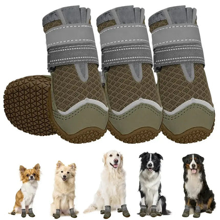 dog shoes breathable anti-slip booties