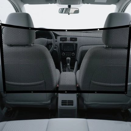 Car Dog Barrier Net Adjustable Pet Safety Divider Between Seat Heavy-Duty Foldable Isolation Net Non-slip Car Accessories For