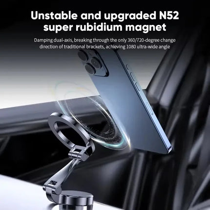 1080 Car Phone Holder For Magsafe Vehicles Mobile Support For The Car Cell Phone Holder in Car For iPhone 16 15 Pro Max Plus