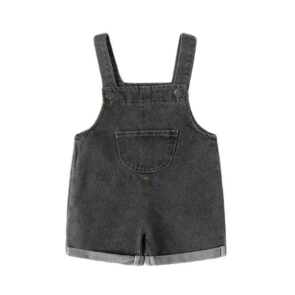 MILANCEL New Arrival Children Clothes Baby Girls Boys Overalls Solid Brief Style Toddler Denim Overol Jumpsuits