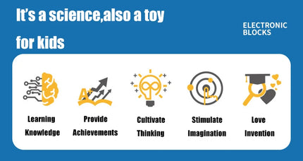 ANU New Circuit Electronic Building Block Scientific Experiment Educational Children's Assembled Toys Electronic Exploration 8+