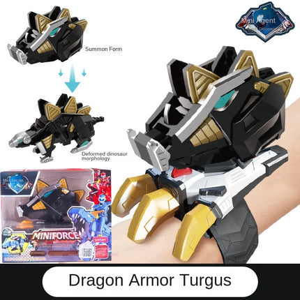 Genuine Mini Secret Service Watch Toy Boy Mecha Robot Ruper Dinosaur Power Deformation Toy Suit Action Figures Kids Gifts