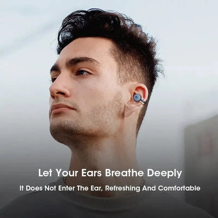 Bluetooth Earbuds True Clip-on Wireless Earphones Noise Cancelling Bluetooth Headsets Earcuffs Handsfree With Mic For Xiaomi ios