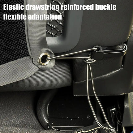 Car Dog Barrier Net Adjustable Pet Safety Divider Between Seat Heavy-Duty Foldable Isolation Net Non-slip Car Accessories For