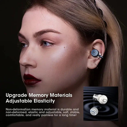 Bluetooth Earbuds True Clip-on Wireless Earphones Noise Cancelling Bluetooth Headsets Earcuffs Handsfree With Mic For Xiaomi ios