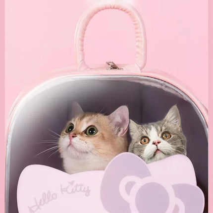 Pet Carrier Backpack with Window Transport Carrying Breathable Travel Bag Dog Space Capsule Cat Carrier