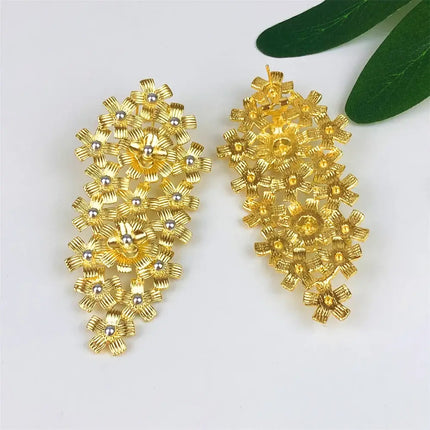 Women Jewelry Set Italy Luxury Design Quality Choker Set Gold Plated Necklace Pendant Ring Bracelet No Fade Wedding Party Gift