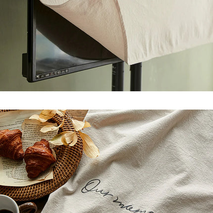100% cotton TV dust cover LCD high-end TV cover dustproof cloth for 55 inches, 65 inches, 43 inches,75 inches