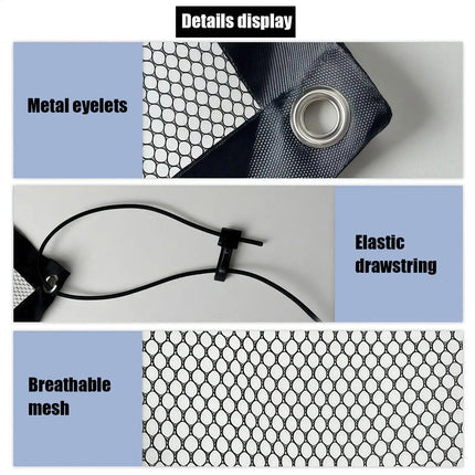 Car Dog Barrier Net Adjustable Pet Safety Divider Between Seat Heavy-Duty Foldable Isolation Net Non-slip Car Accessories For