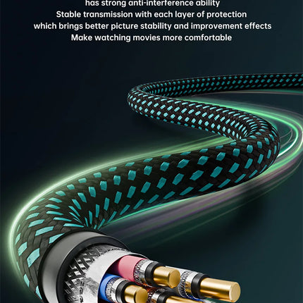 8K HDMI to HDMI 2.1 Cable 48Gbps High Speed 8K 60Hz 4K HDMI-compatible Cable for Switch Laptop Monitor Camera TV Smart Devices