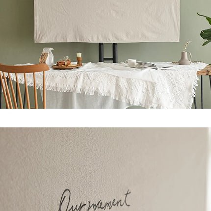 100% cotton TV dust cover LCD high-end TV cover dustproof cloth for 55 inches, 65 inches, 43 inches,75 inches