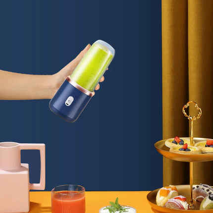 Portable Juicer Cup Smoothie Blender 6 Blade Blender Bottle  Household Fruit Juicer Cup USB Rechargeable Juicer Kitchen Tool