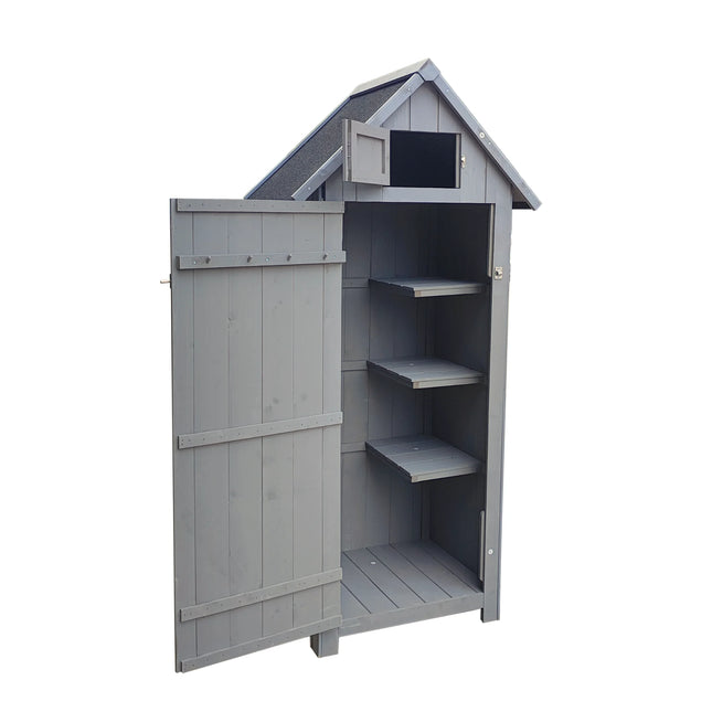 Outdoor Storage, Perfect To Store Patio Furniture, For Backyard Garden Patio Lawn , Natural Color Wooden House Tool